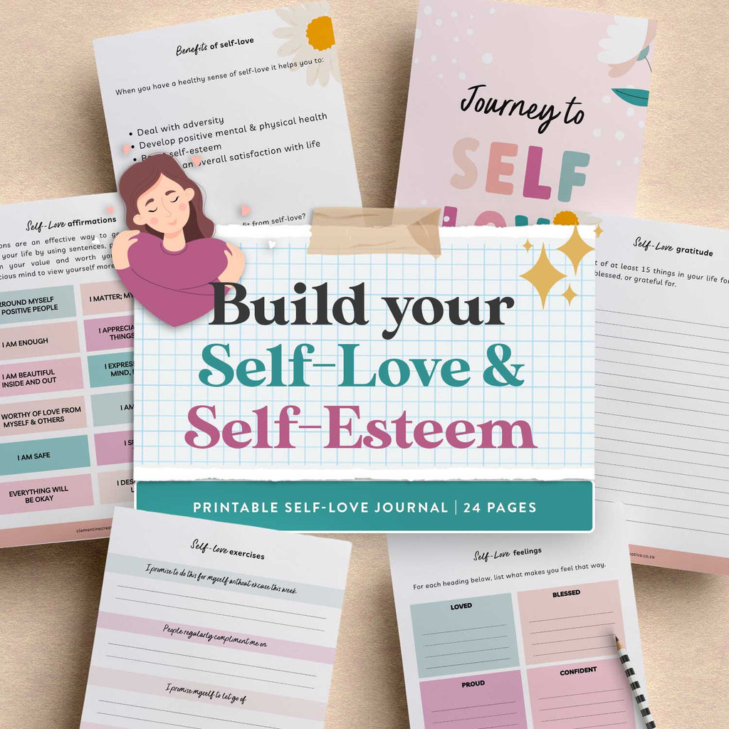 self-love journal printable template