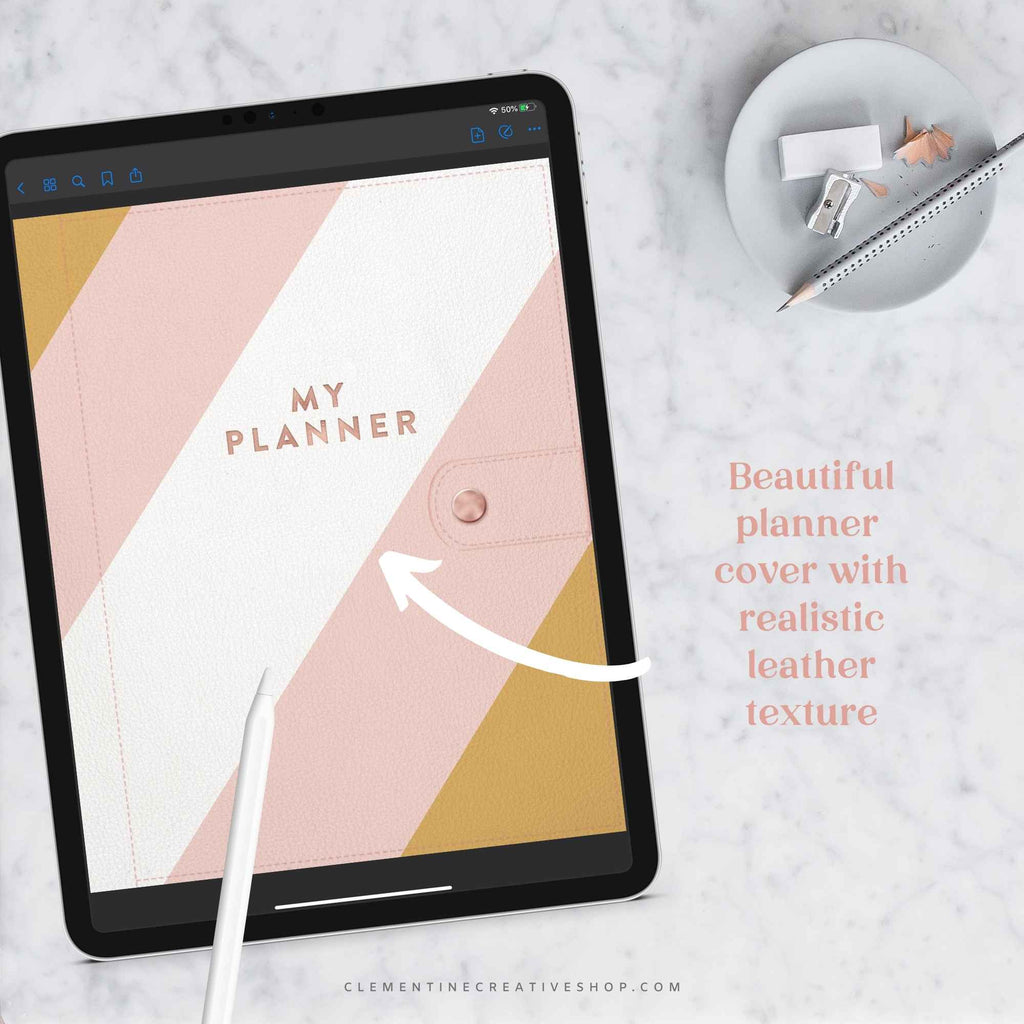 stylish undated digital planner for goodnotes