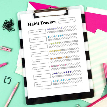 30 day habit tracker printable