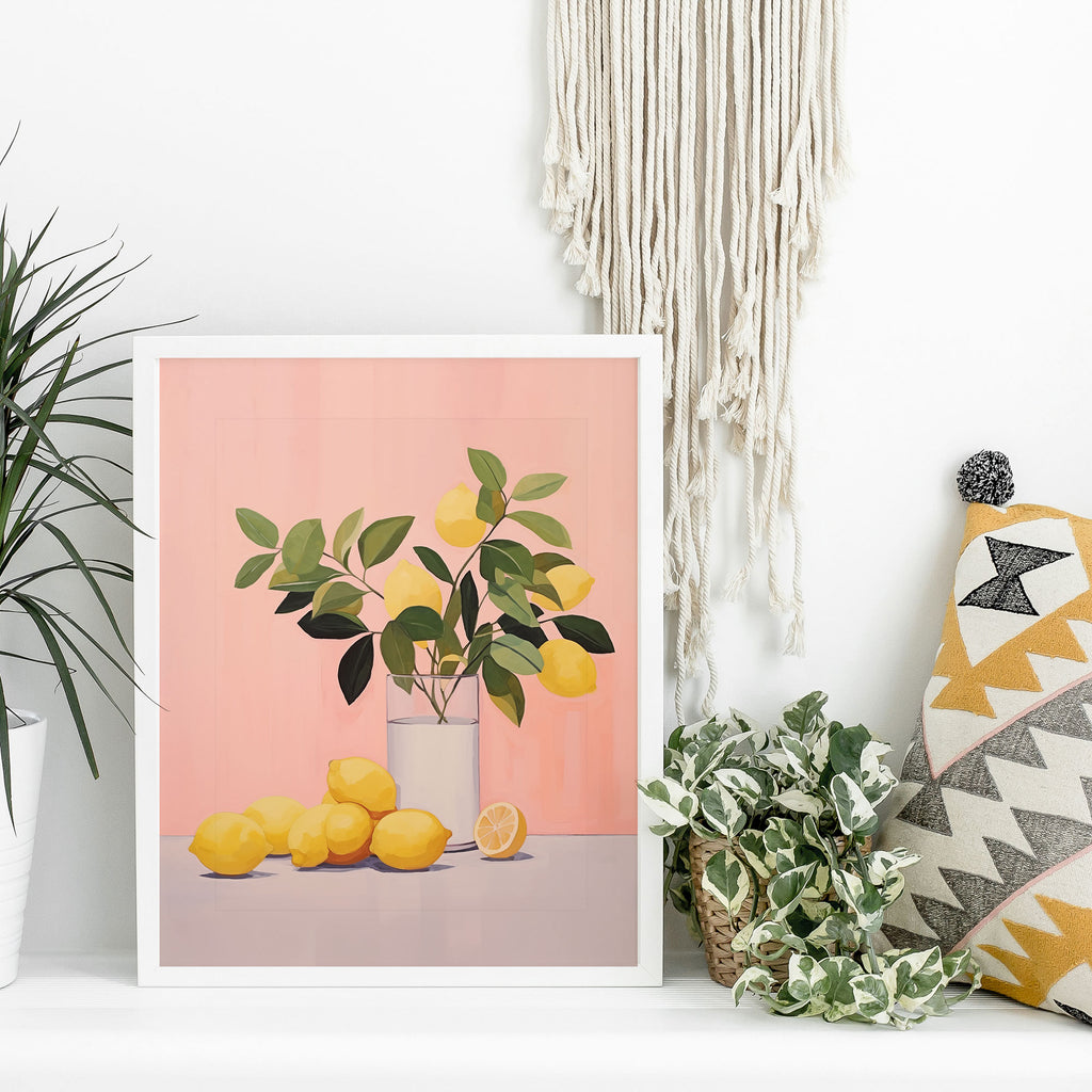 citrus lemons printable wall art