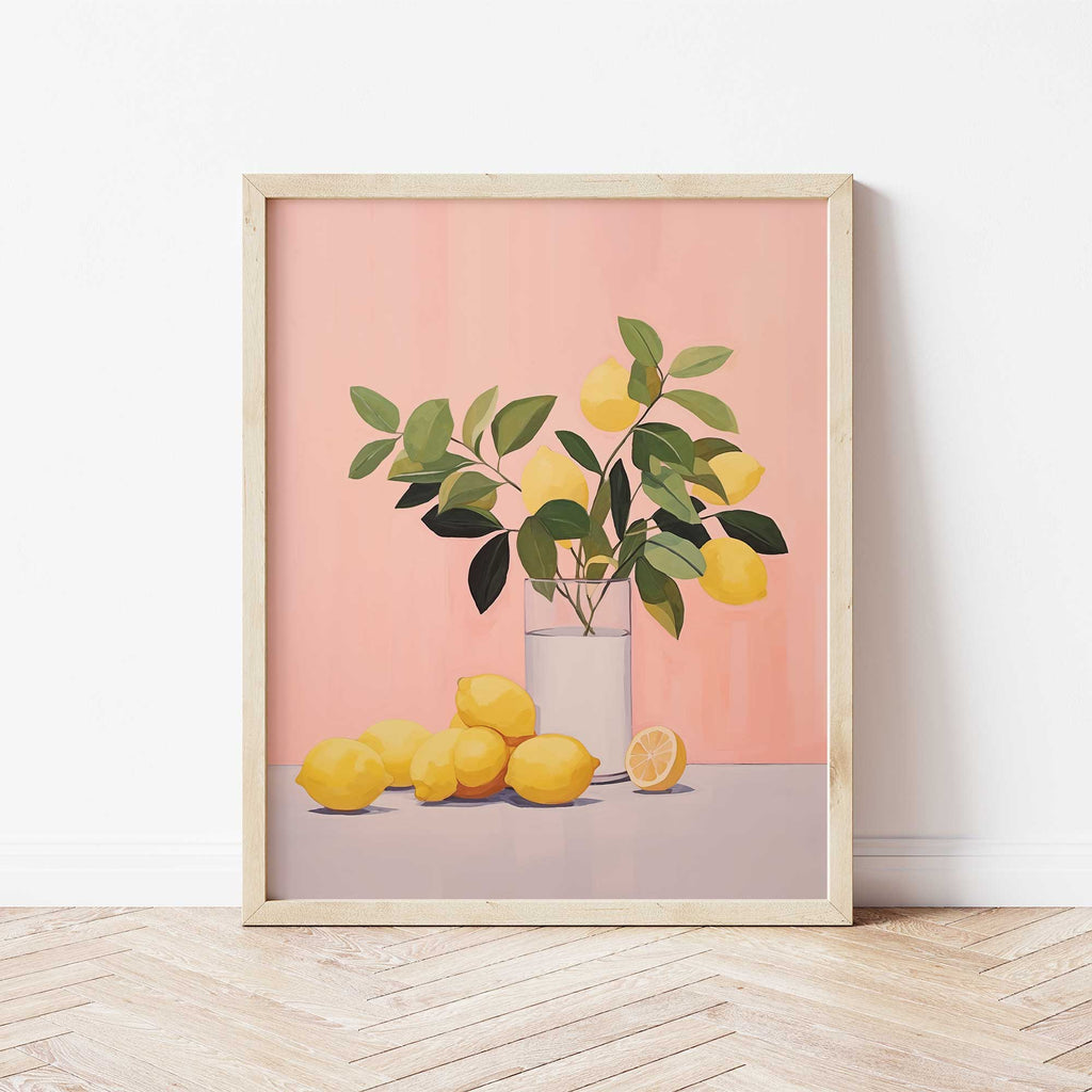 lemon botanical printable wall art