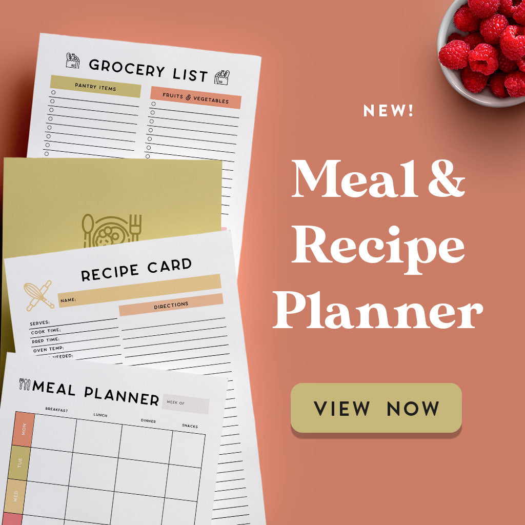 printable meal and recipe planner