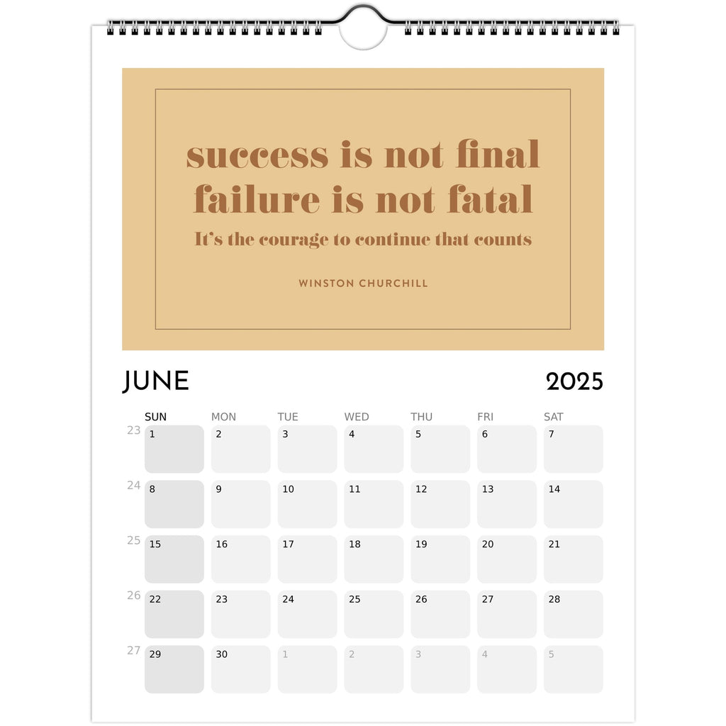 uplifting quotes 2025 wall calendar