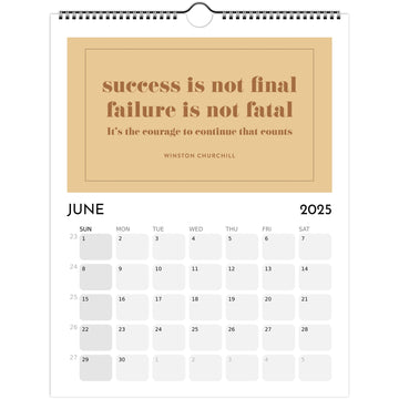 uplifting quotes 2025 wall calendar