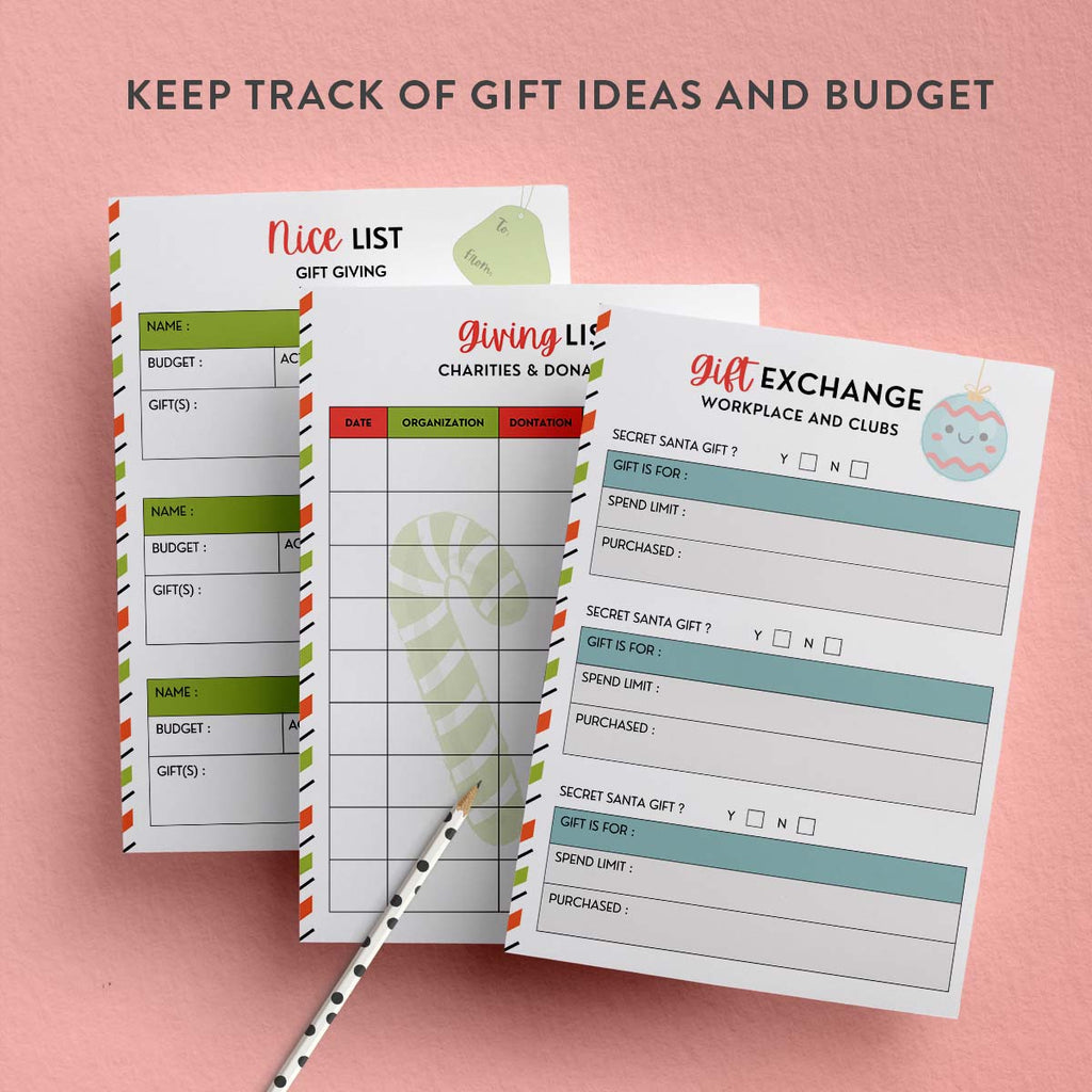 Christmas gift ideas tracker