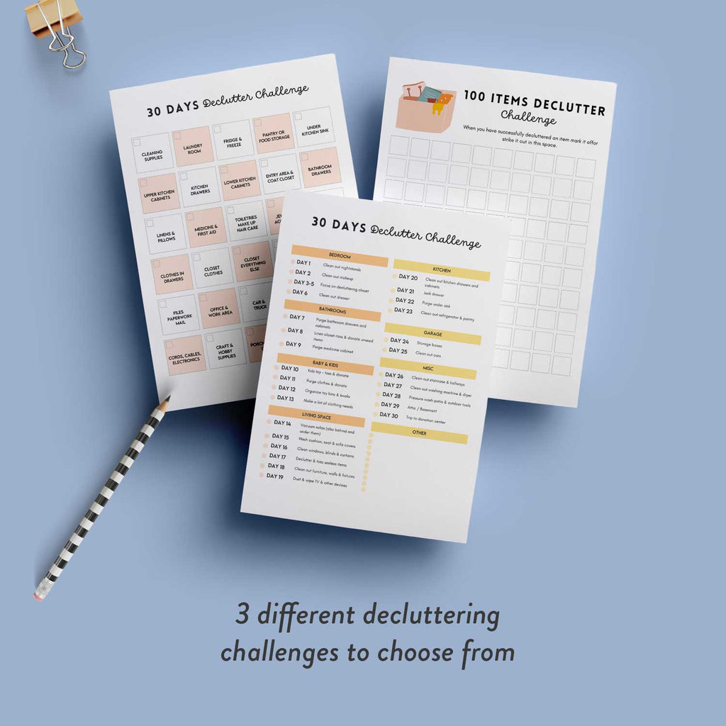 printable decluttering challenge