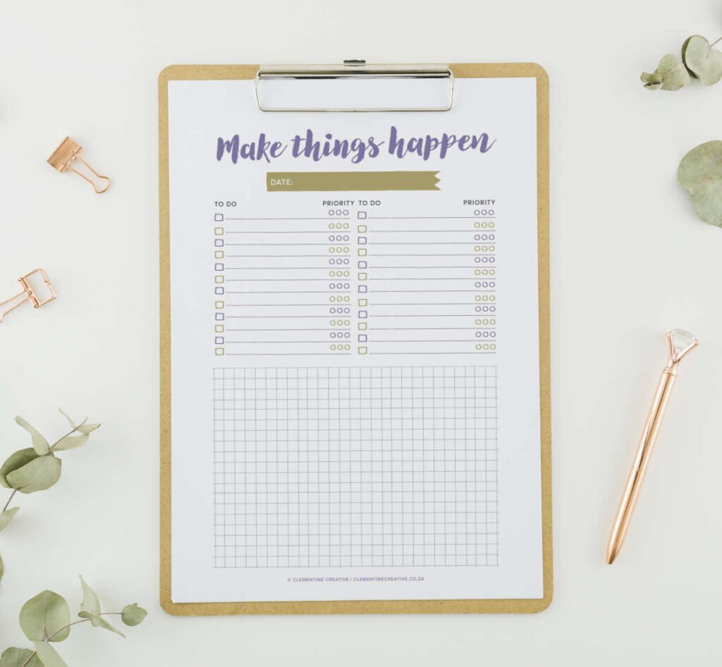 printable to do list