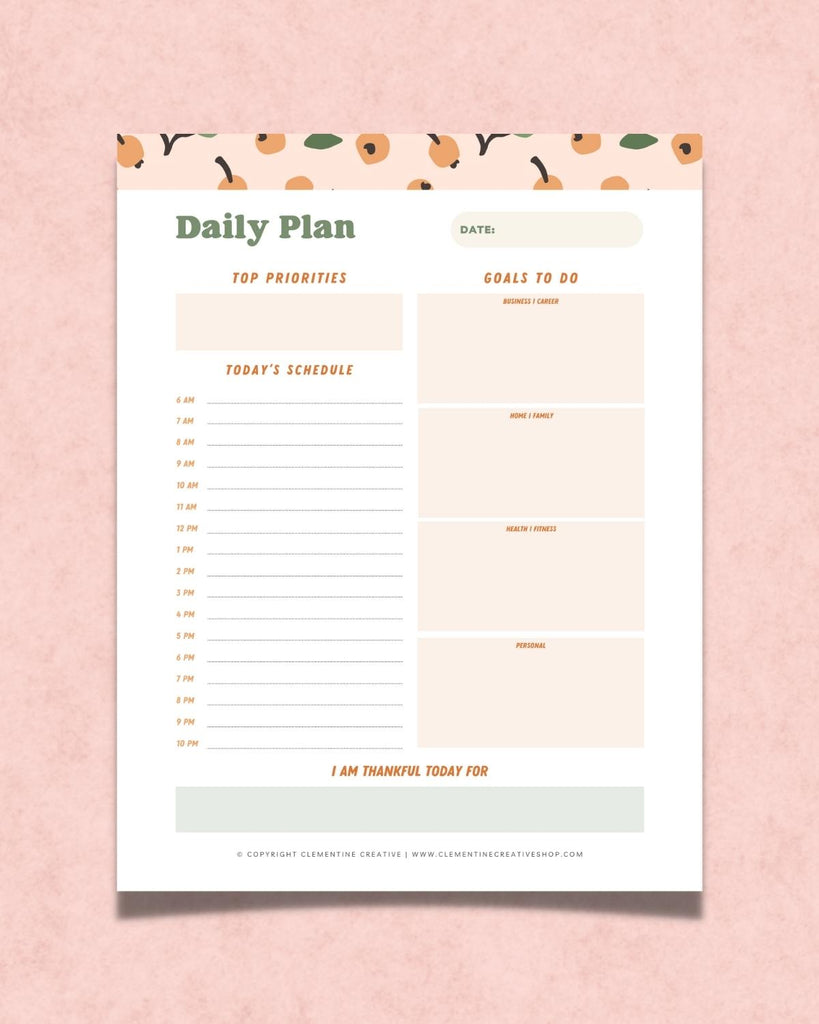 printable life planner PDF