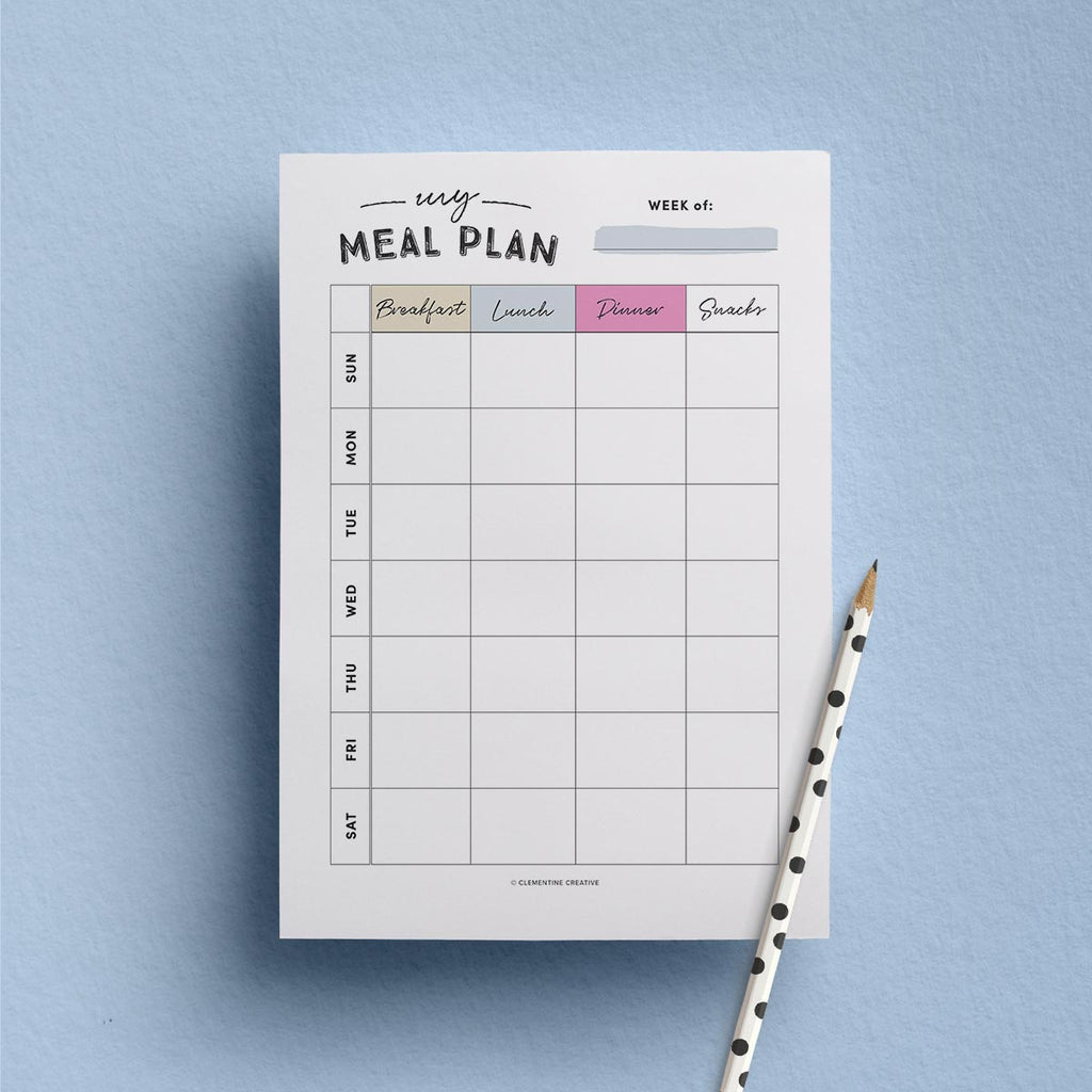 printable meal planner