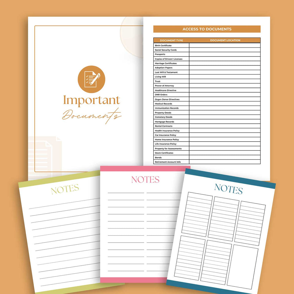 important documents printable