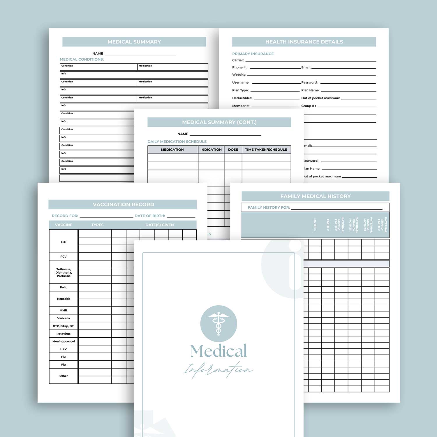 In Case of Death Organizer / Emergency Planner {Printable or Fillable – Clementine Creative for In Case Of Death Binder Free Pdf Printable