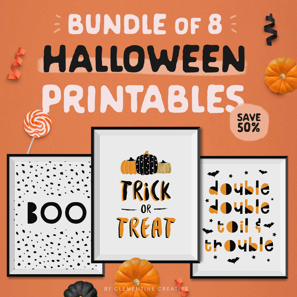 halloween wall art printables