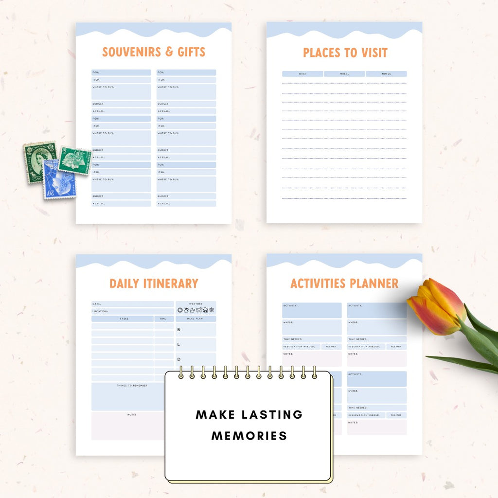 Printable Beach Vacation Planner PDF | 19 Pages Travel Planner ...