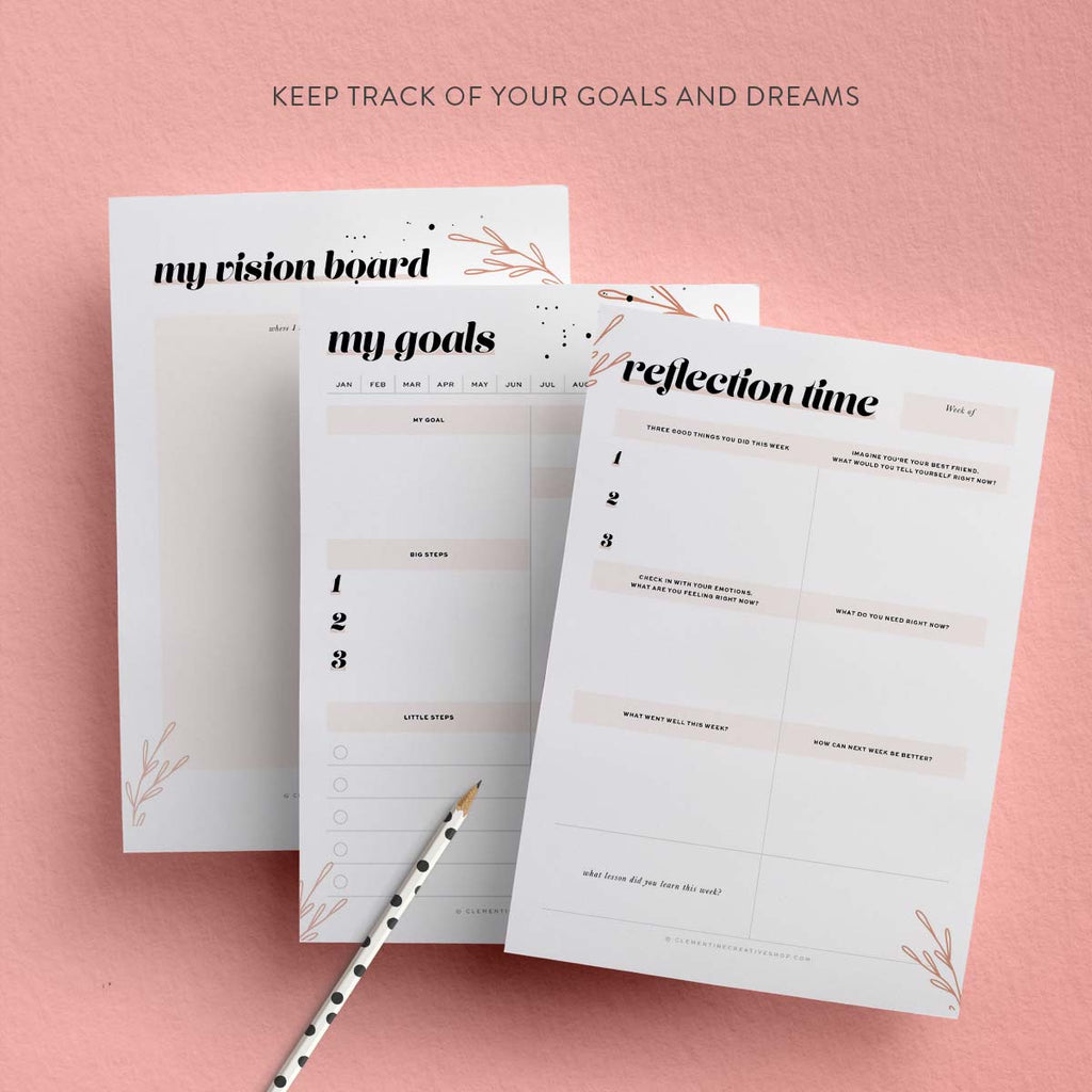 printable self-care journal