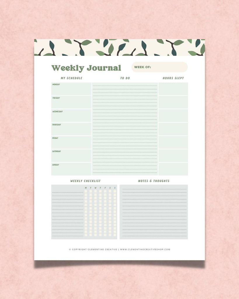 Printable Life Planner (Retro Edition) | 16 Life Organization Printabl ...