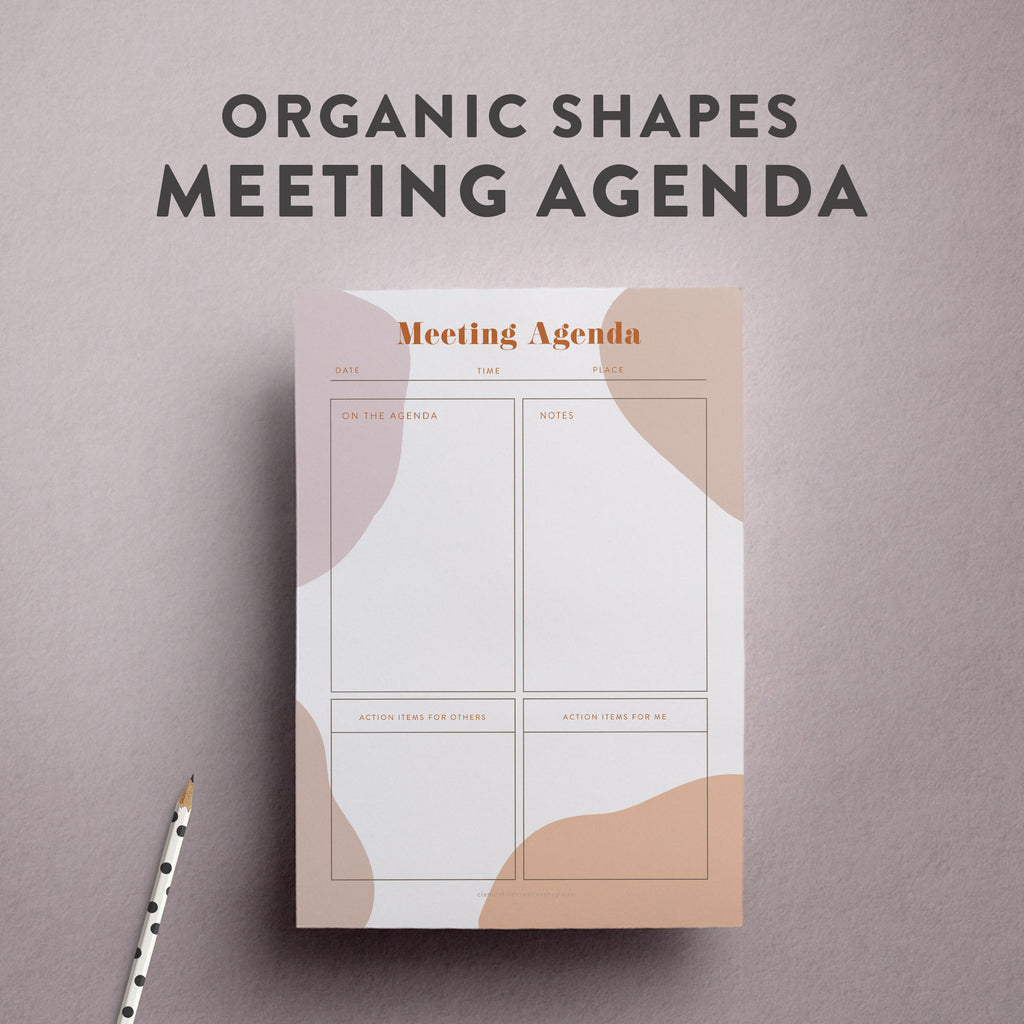 printable meeting agenda templates