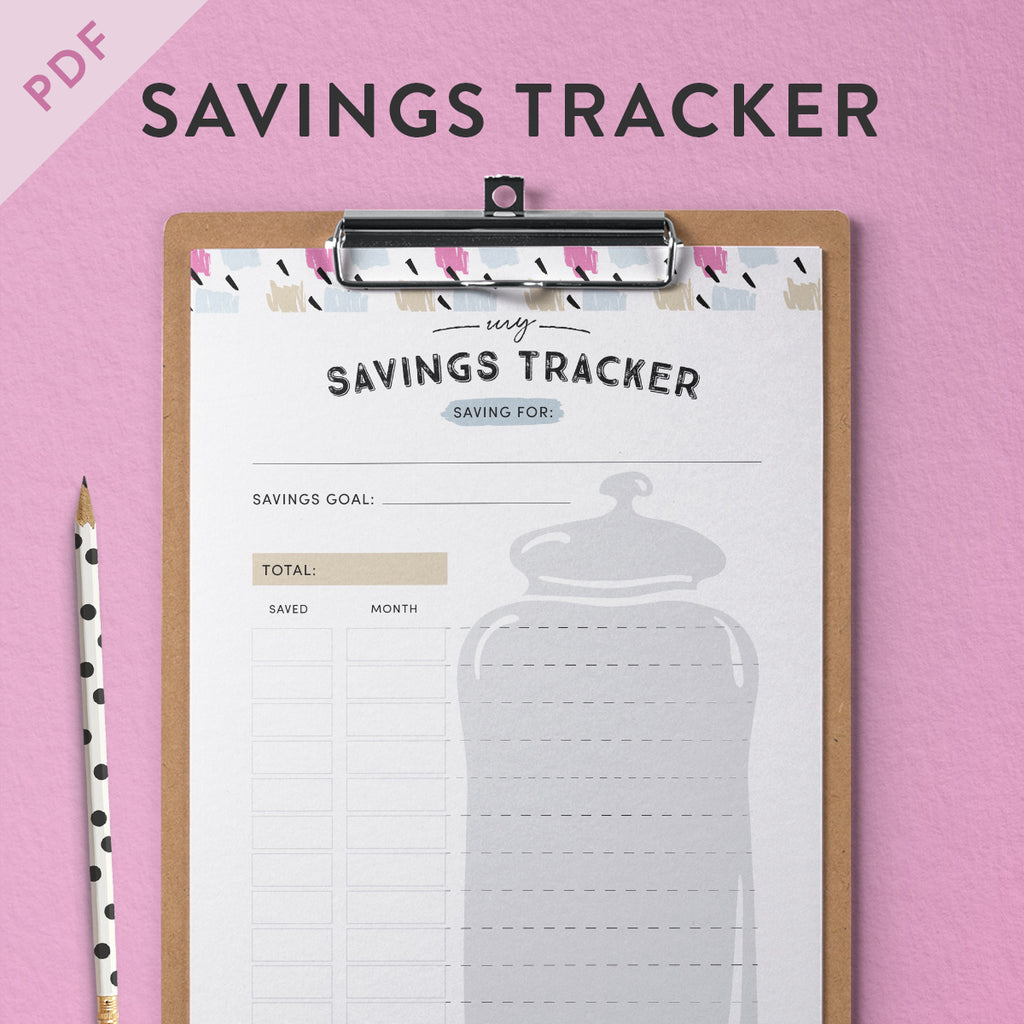 printable savings tracker