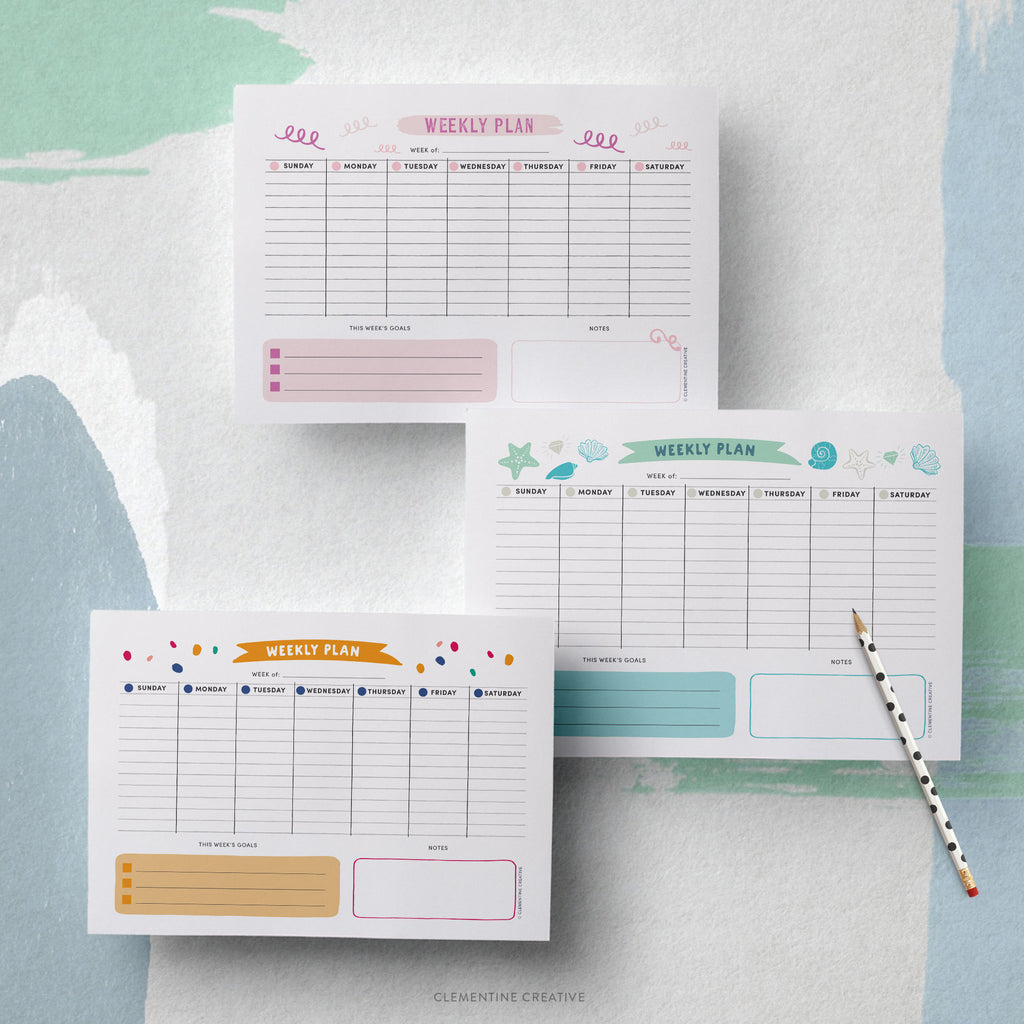 weekly planner printable