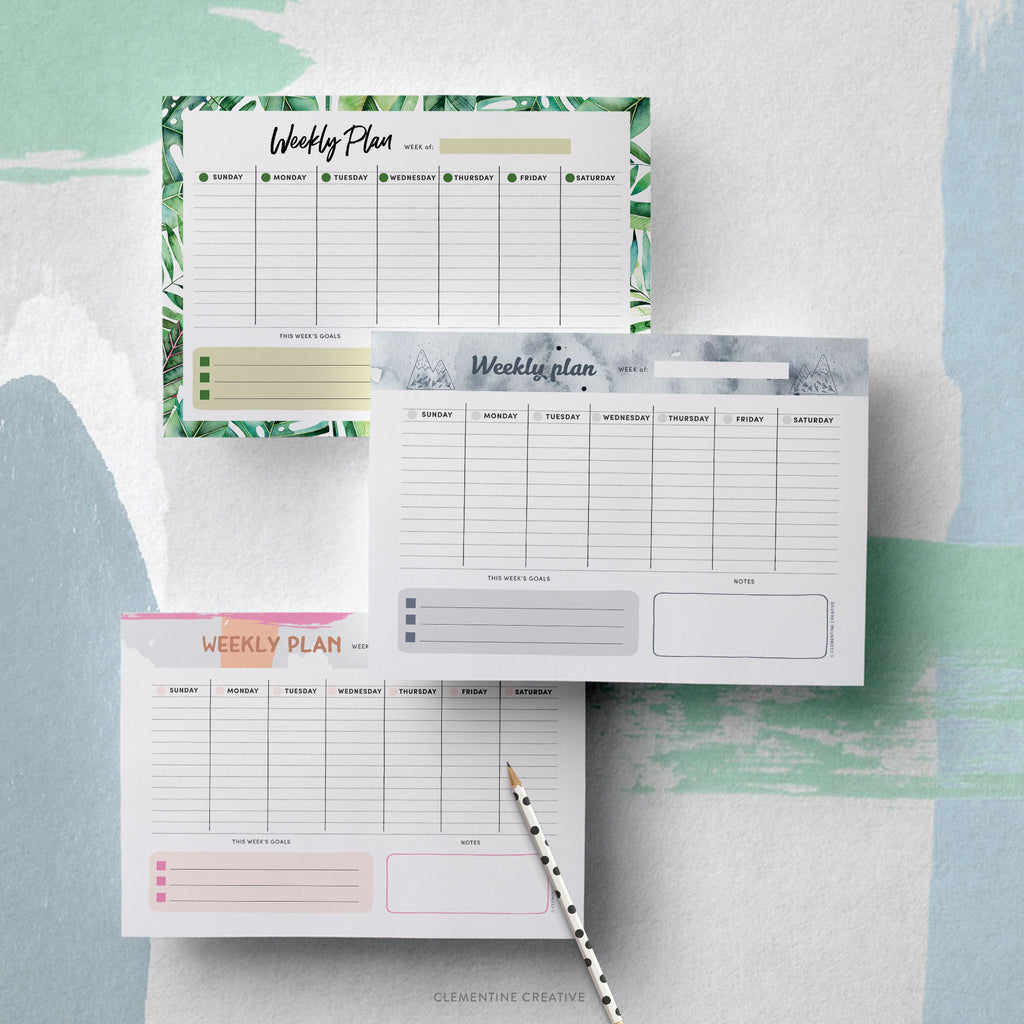 weekly planner printable